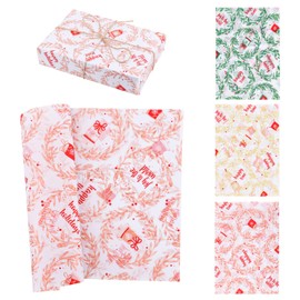 30pcs Christmas Tissue Paper, 19.69x13.78in Christmas Wrapping Tissue Paper for Gift Bags Holiday Gift Wrap for Packaging Xmas Gift Boxes Wine Bottle Party DIY Crafts Arts
