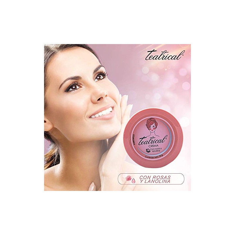 Teatrical Crema Facial Lanolina Rosas Tarro 400g