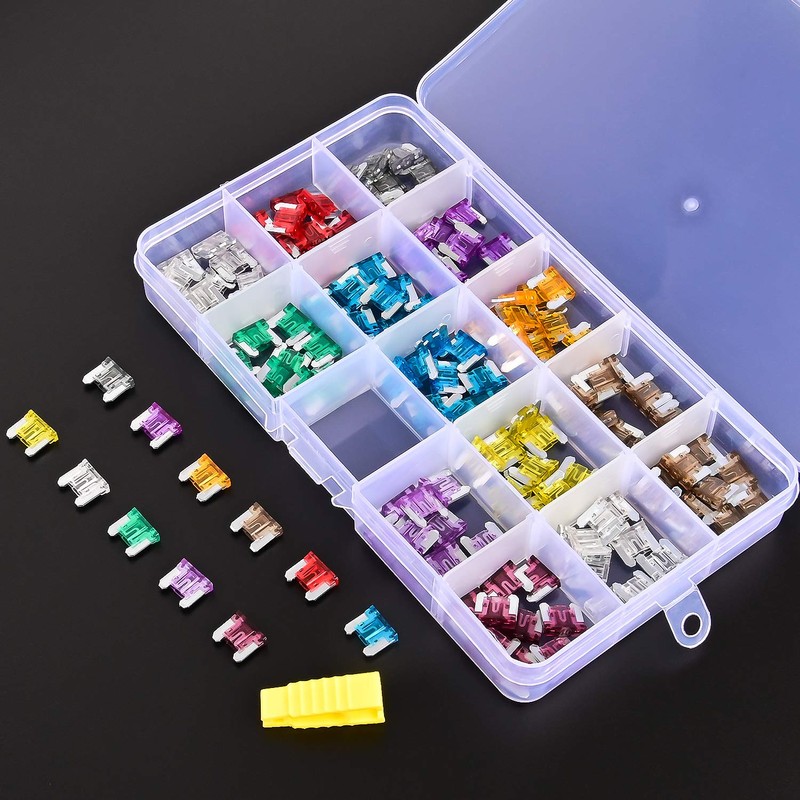 Nilight - 50014R 140pcs Low Profile Mini Blade Fuse Assortment,