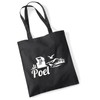 Huuraa Jutebeutel Poel Strandmotiv Geschenk 10 Liter Black Baumwolle Poel
