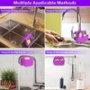 VPASION Sponge Holder for Kitchen Sink, Silicone Sink Saddle Caddy
