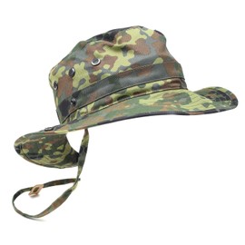 Original German Army Boonie Hat Flecktarn & Desert Camouflage Camping Hunting Outdoor Summer Cap