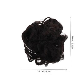 FOMIYES Messy Bun Hair Piece for Women Secure Grip Claw Clip Updo Accessory High-temperature Hair Bun Extension Elegant Hairpiece for Office Dates Outdoor Activities