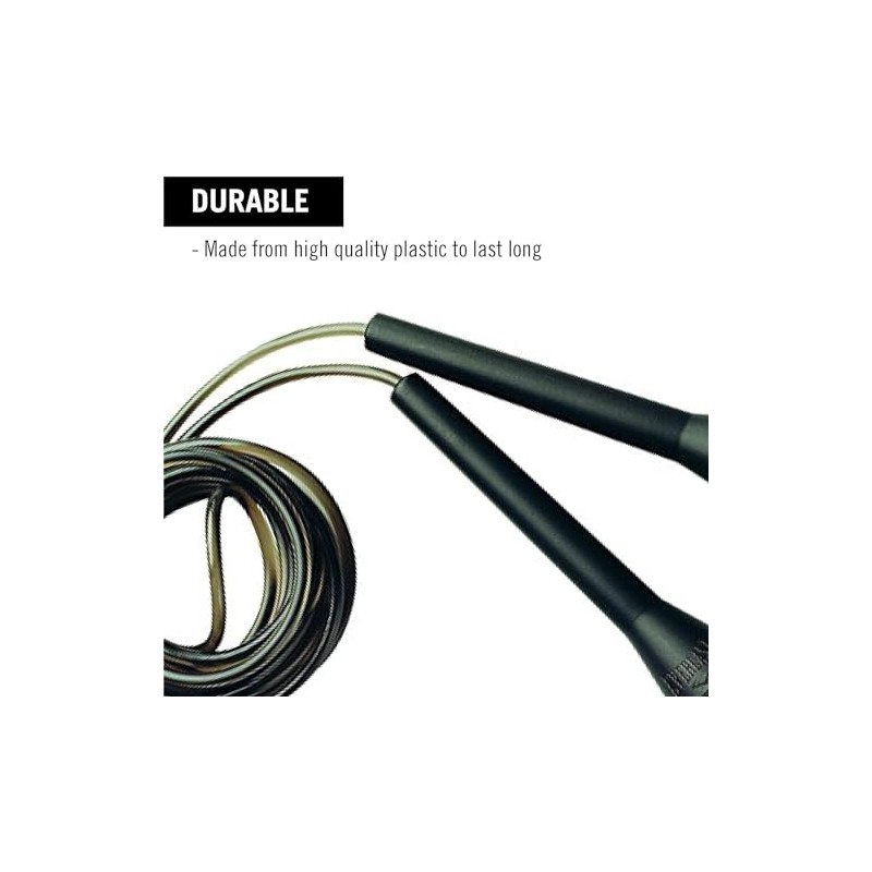 Cuerdas para Saltar Everlast De Plástico Speed Rope Negro