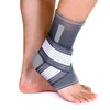 Ankle Brace with Drawstring for Stabilisation and Relief - Grey