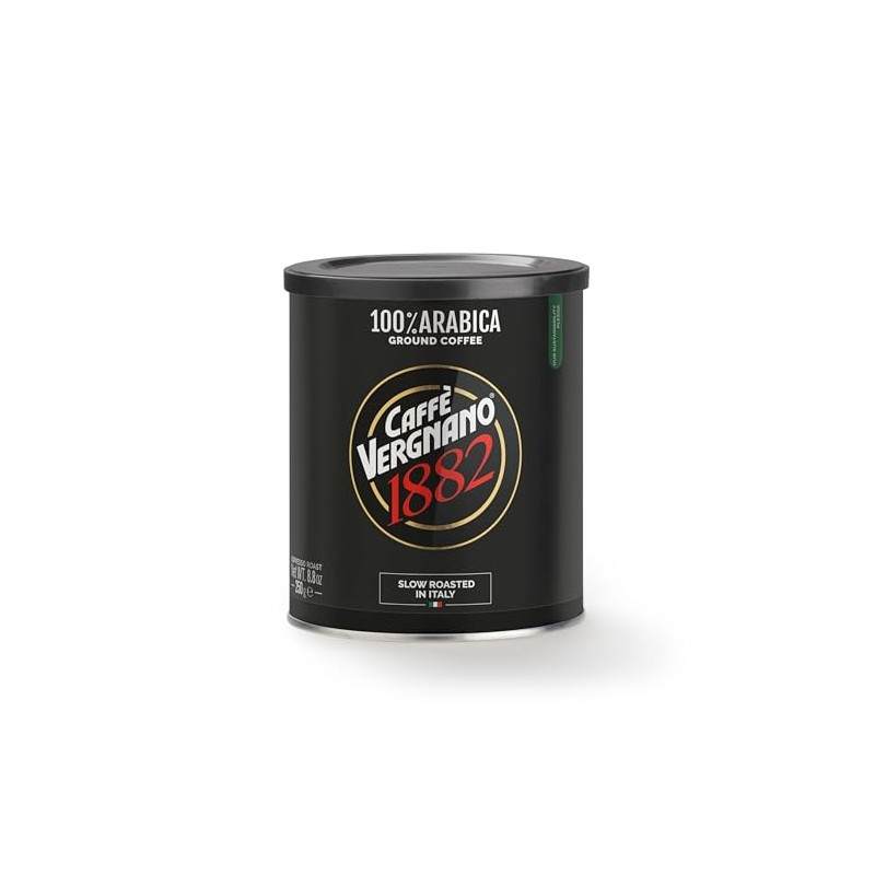 Caffè Vergnano Italian Finely Ground Espresso Coffee – 100% Arabica