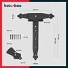 KOTARBAU® Cross Hinges 250 mm Shutter Hinge Hinge Band Plate