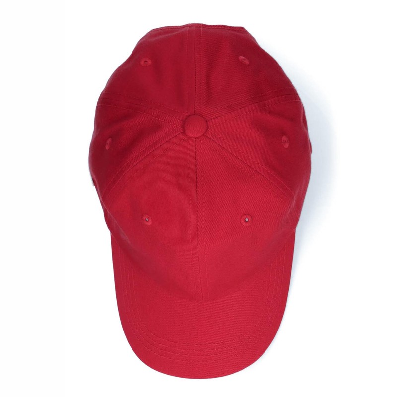 Lacoste Leather Belt Side Logo Cap (Red)