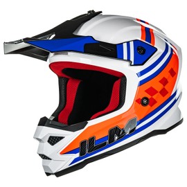 ILM Fullface MTB Motocross Helmet Children's Motorcycle Helmet Downhill Motorcycle Helmets Dirt Bike Full Face Mountain Bike Quad Enduro Cross Helmet with Glasses Mask Gloves ECE22.06 Model Z705, Classic Racer, S