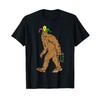 Bigfoot Sasquatsh Jester Hat Beads Funny Mardi Gras Carnival T-Shirt