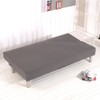 Funda de sofá cama sin brazos, de color sólido, de