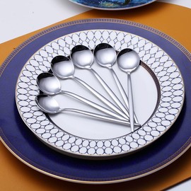 Coffee Spoons Set of 6, Kyraton Stainless Steel 13.5cm Demitasse Spoons, Tiny Espresso Spoons, Small Mini Coffee Spoons, Dishwasher Safe