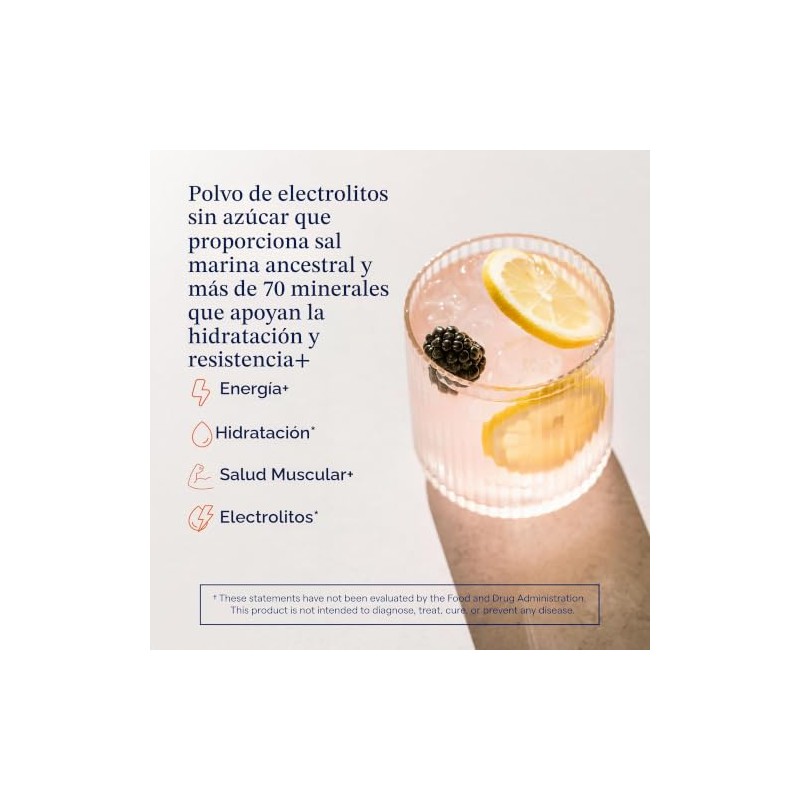 Trace Minerals- “ZeroLyte (Limonada de Bayas Saladas) | Mezcla de