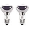 2 Pack R63 60W ES E27 Clear Reflector Bulbs, 100%