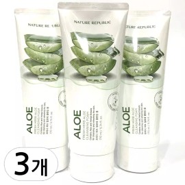 Nature Republic 네이처리퍼블릭 프레시 허브 알로에 클렌징폼 170ml 3개 Nature Republic Fresh Herb Aloe Cleansing Foam 170ml 3ea