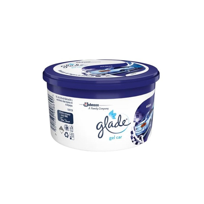 Glade Gel Car, Aromatizante Para Auto con TrueScent Technology, Elimina