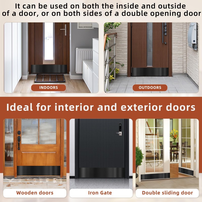 4 PCS 8" x 34" Self Adhesive Door Kick Plate
