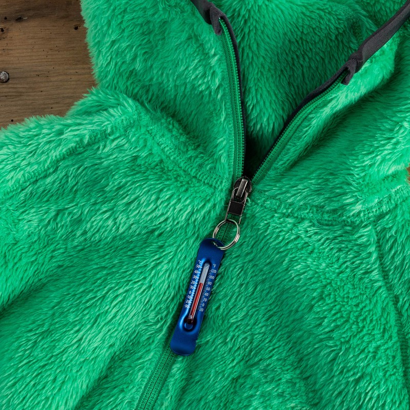 Sun Company Brrr-ometer - スノースポーツに最適なジッパー金具型温度計 | 上着、パーカ、荷物に取り付けることができ、アウトドア、スキー、スノーボードに最適な温度計 ブルー