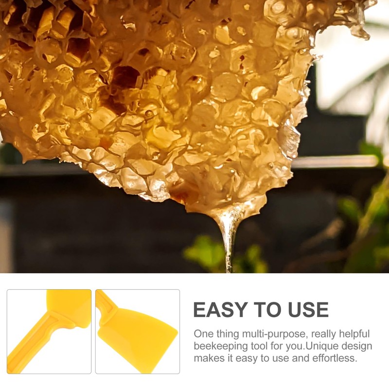 MERRYHAPY 1pc Yellow Honey Spatula Beekeeping Equipment Practical Beekeeping Tool