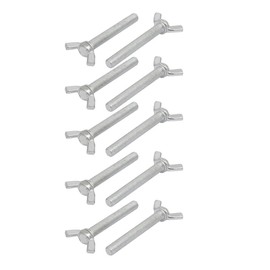 IIVVERR M8x60mm Grade 4.8 Carbon Steel Wing Bolt Butterfly Screw 10pcs (M8x60mm grado 4.8 tornillo de mariposa de acero al carbono tornillo 10 unids