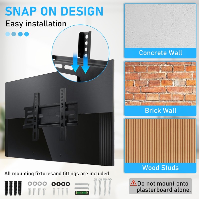 TV Wall Mount, Tiltable TV Wall Mount, Universal TV Mount
