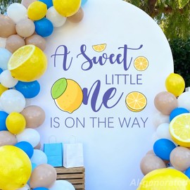 LANKBACK A Sweet Little One is on the Way Decal Lemon Baby Shower Decorations Pregnancy Announcement Baby Shower Gender Reveal Party Decor Supplies
