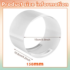 ARONRAVE Air Conditioning Exhaust Hose Adapter 150 mm Air Conditioning Hose Air Conditioning Exhaust Hose Connection Air Conditioning Hose Adapter for Portable Exhaust Hose Air Conditioning