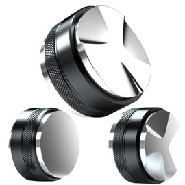 53mm Coffee Distributor & Tamper, Dual Head Coffee Leveler, Adjustable Depth Espresso Hand Tampers Fits for 54mm Breville Portafilter, Professional Barista Espresso Distribution Tool