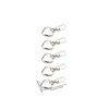 5Pcs Gold Heart Shaped Zipper Pull Replacement Metal Zipper Backpack