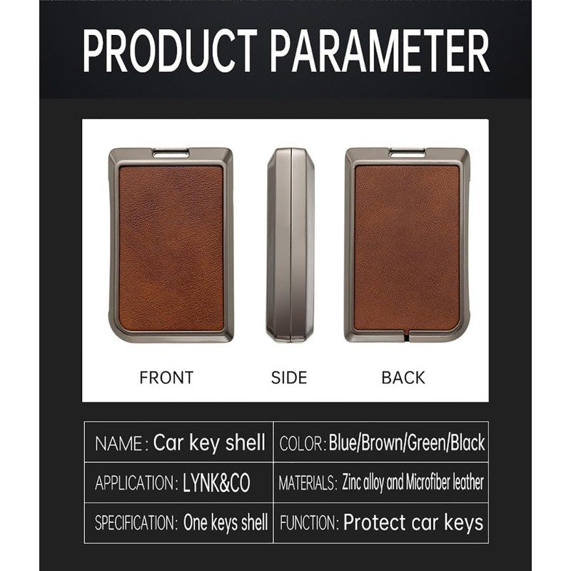 TECART Smart Car Key Case Cover Fits LYNK & CO