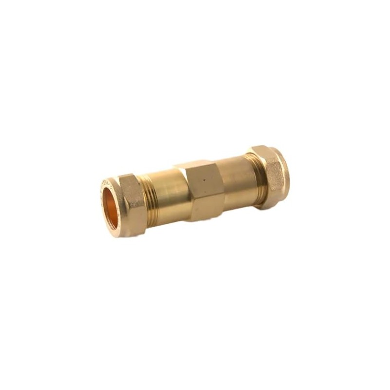 15mm Compression Burst Pipe Repair Coupling Connector Brass Fitting 80mm