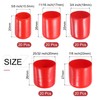 sourcing map 100pcs Round Rubber End Caps Protective Caps 5/8"