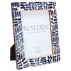 Malden International Designs 5x7 Indigo Picture Frame Blue Wood MDF
