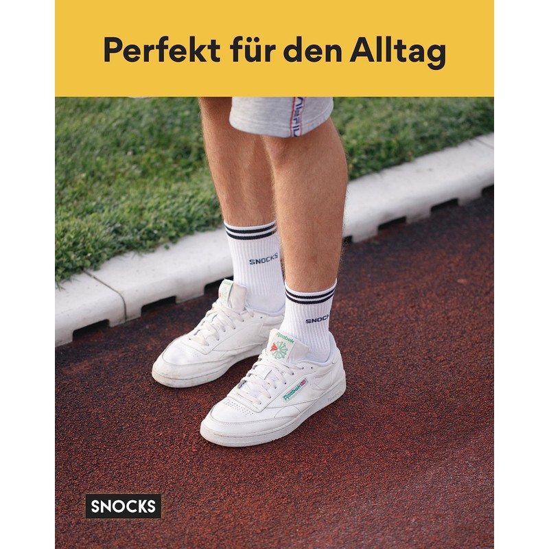 Snocks ® Men's & Women's Tennis Socks (4 x Pairs)