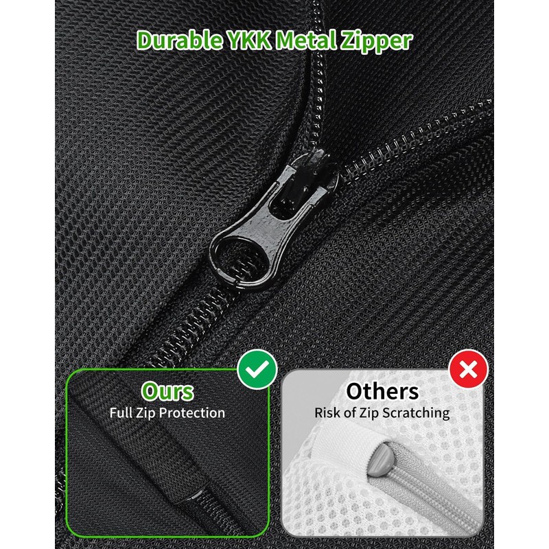 OTraki Laundry Bags for Washing Machine Pack of 2 (Black,
