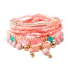 Beaded Bracelet for Women Boho Multilayer Tassel Bracelet Stackable Stretch