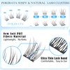 PHKERATA Wispy Lash Extension Kit Natural Lash Clusters Kit DIY
