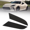 2PCS Tail Light Trim Cover Smoked Black Transparent Style Smooth