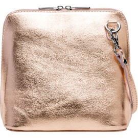 Caspar TL778 Small Elegant Women's Leather Clutch Shoulder Bag - Yellow -
