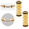 RecDec 2 Pack Garden Hose Quick Connect Fittings Coupler Male