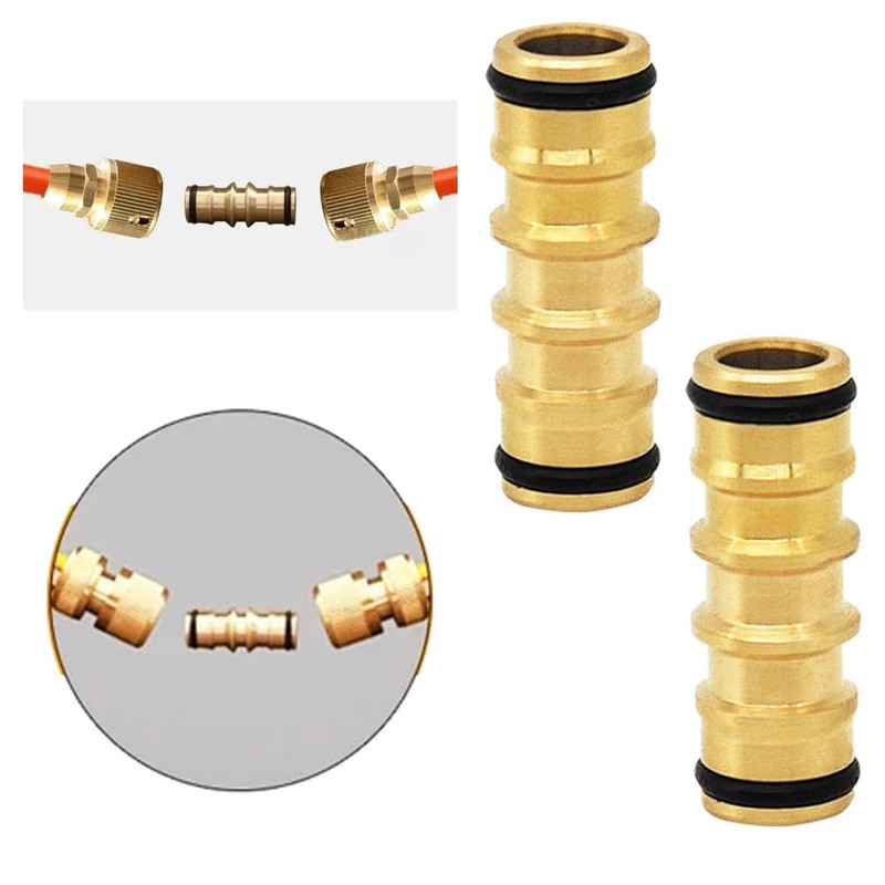 RecDec 2 Pack Garden Hose Quick Connect Fittings Coupler Male