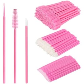 Tbestmax 300 unidades de cepillos desechables para rímel, pinceles para labios y micro hisopos aplicadores, cepillos para pestañas, probador de lápiz labial, herramienta aplicadora de maquillaje, colo