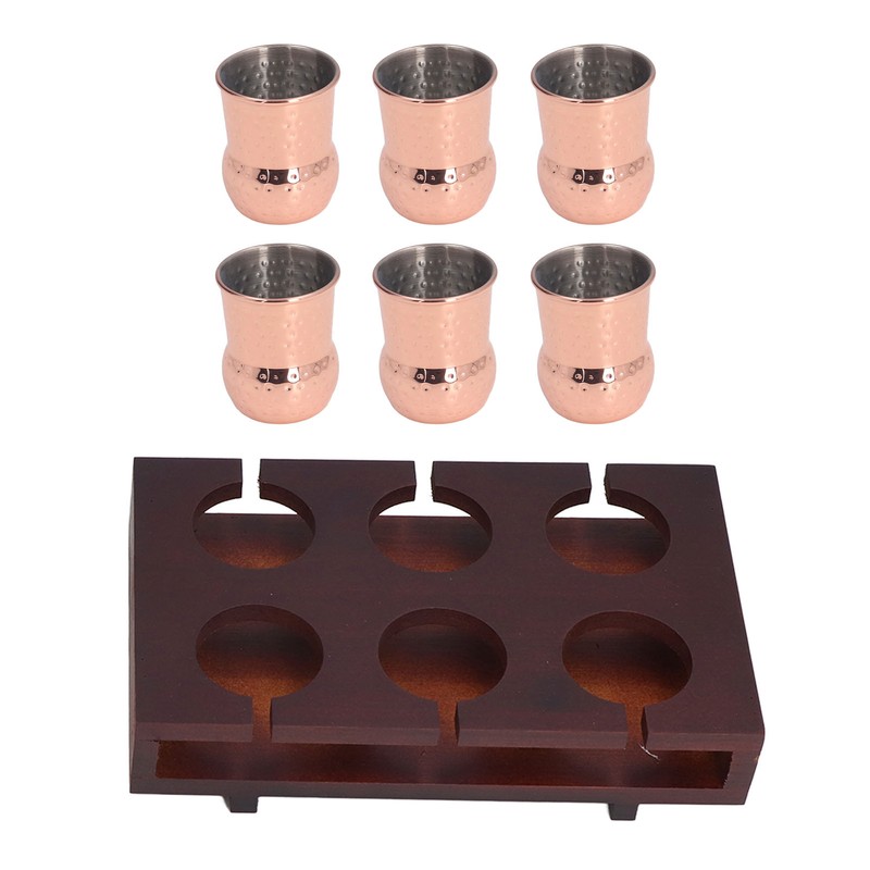 6pcs 100ml Copper Plated Moscow Mule Mug Stainless Steel Cocktail