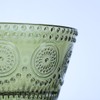 WAIT FLY Embossed Sunflower Glass Bowl Salad Bowl Candy Dish,