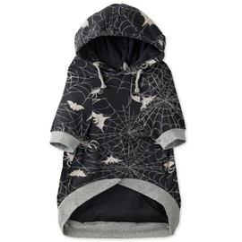 Pet Passion Rocky – The Orginal Lightweight Hooded TEE 100% Organic Cotton Dog Hoodie Pet Coat Sweater for Small, Medium, Large Dogs, Batty Black, X-Large