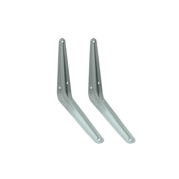 One Stop DIY 2 x White London Pattern Shelf Brackets