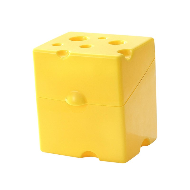 Contenedor de rebanadas de queso, caja de queso con tapa,