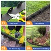 Jorvila Landscape Edging, 1.5" x 60' Plastic Garden Edging with