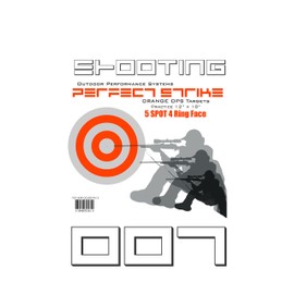 Perfect Strike SHOOTING Targets. ORANGE OPS No. 007 Heavy Paper Targets. Great for practice outdoors or at the range. 12" x 18" (12 Targets)