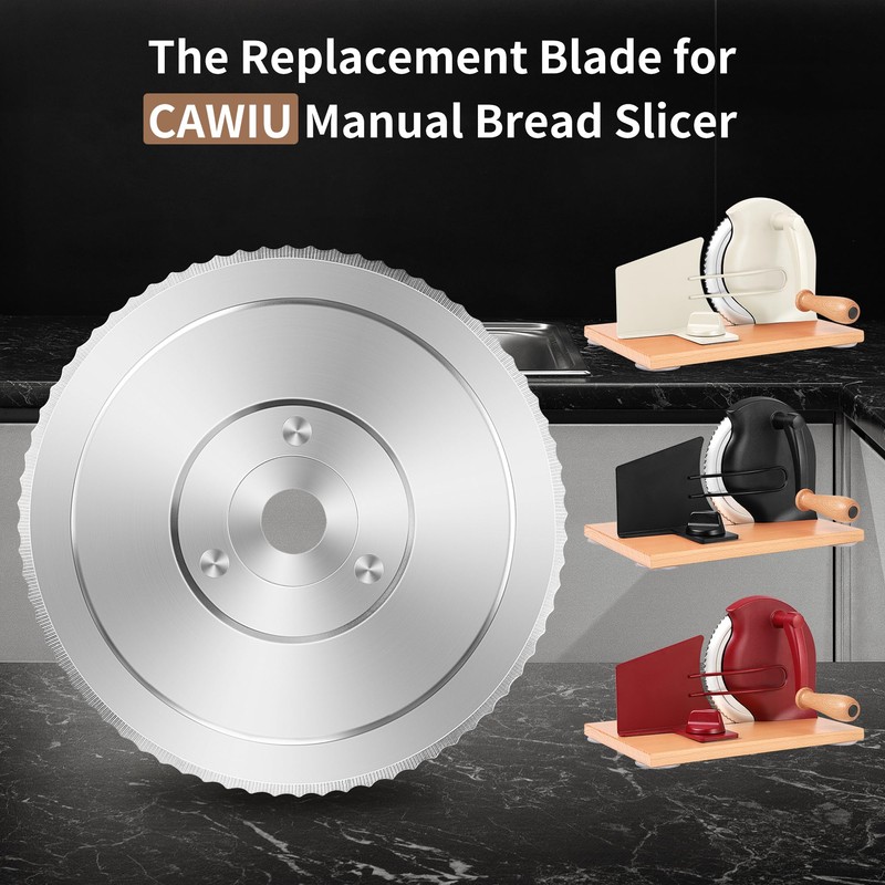 CAWIU 6.6'' Replacement Blade for Manual Bread Slicer, Serrated Stainless